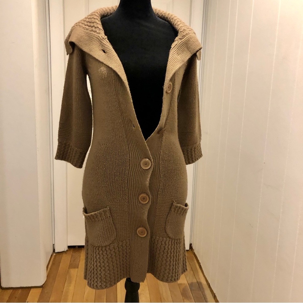 Love Lola, Bangladesh Cowl Neck Button Down Cardigan